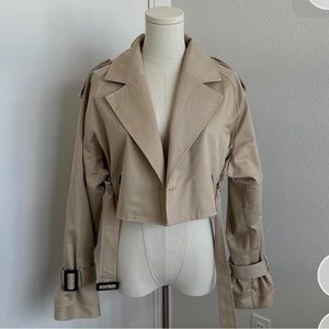 Zara cropped trench coat